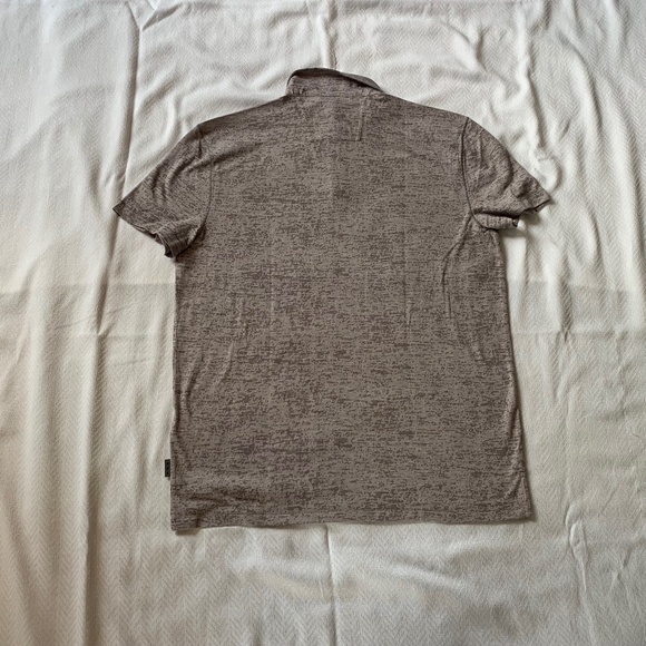 COPY - John Varvatos Polo Shirt, Size L, Light Pink/Taupe - Picture 6 of 8